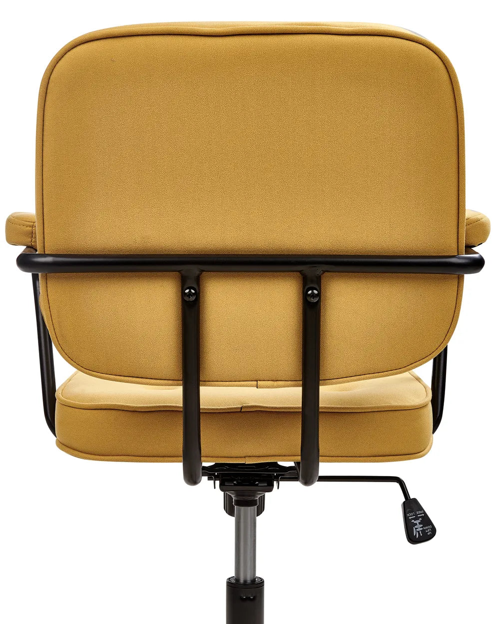 Desk Chair Fabric Yellow Laurren