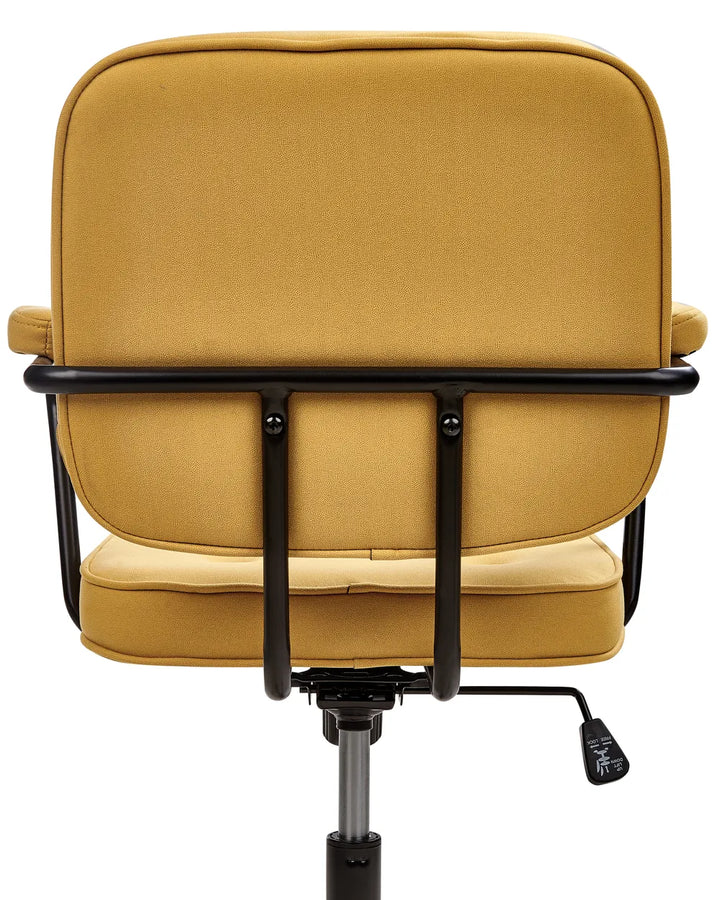 Desk Chair Fabric Yellow Laurren