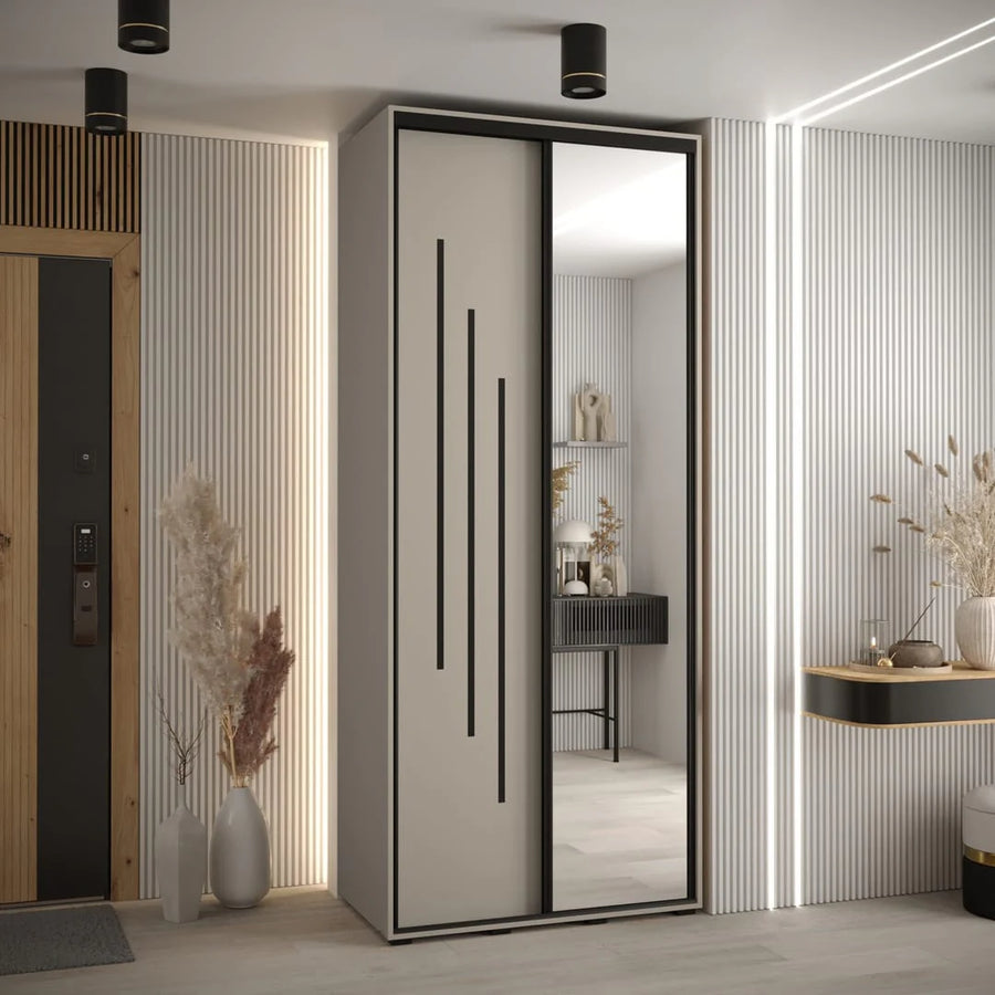 Dakota IX Sliding Door Wardrobe 100cm