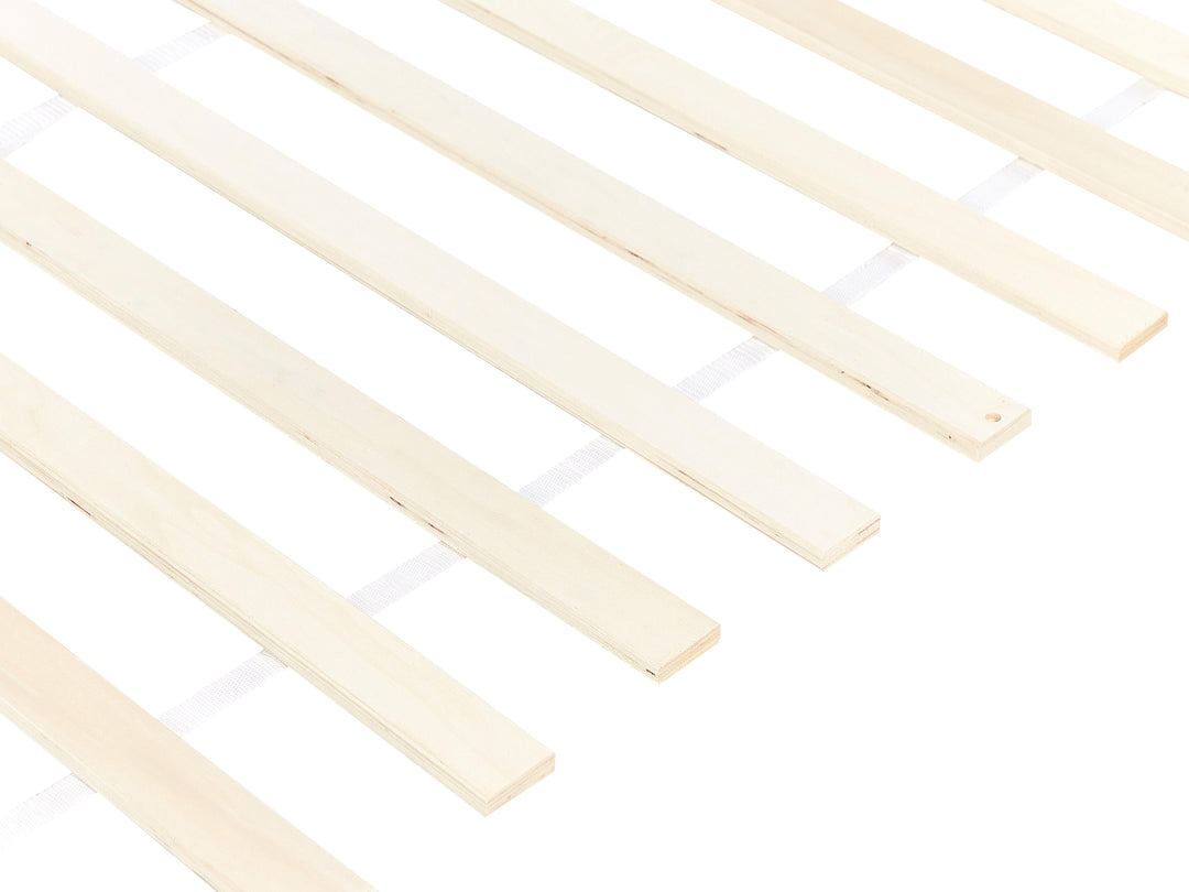 Bed Pine Wood 140 x 200 cm (EU Double) Light Brown Hilja