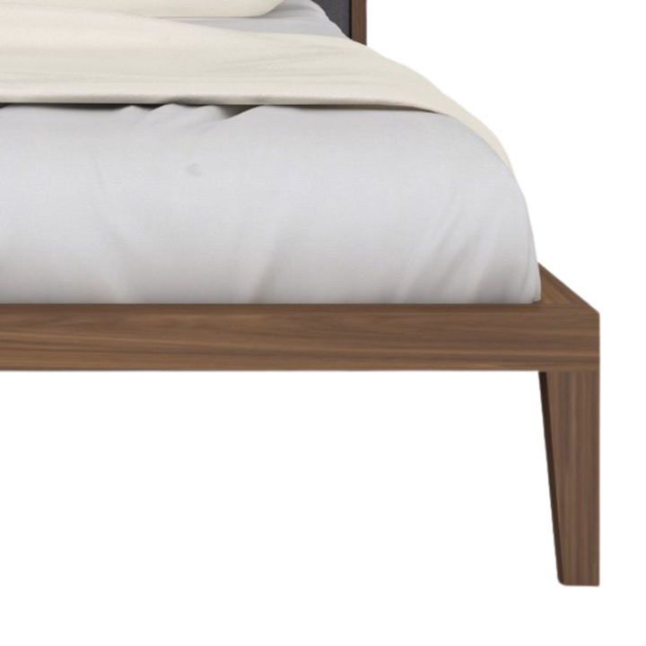 Calla Double Beds in Walnut/Grey