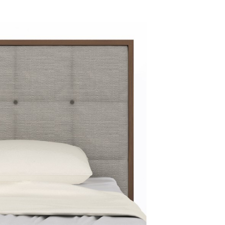 Calla Super King Beds in Walnut/Natural 200 cm