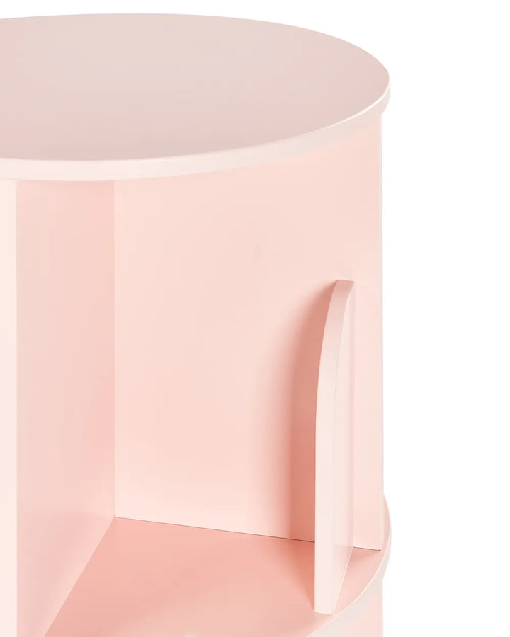 Rotating Bookshelf 94 cm Pastel Pink Aurey