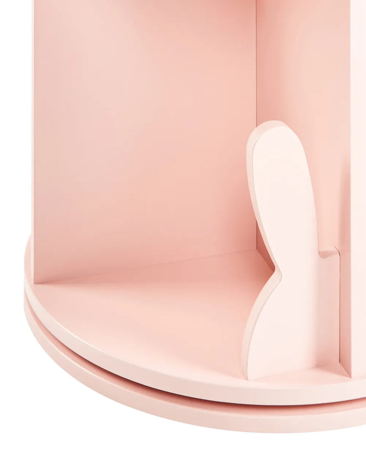 Rotating Bookshelf 94 cm Pastel Pink Aurey