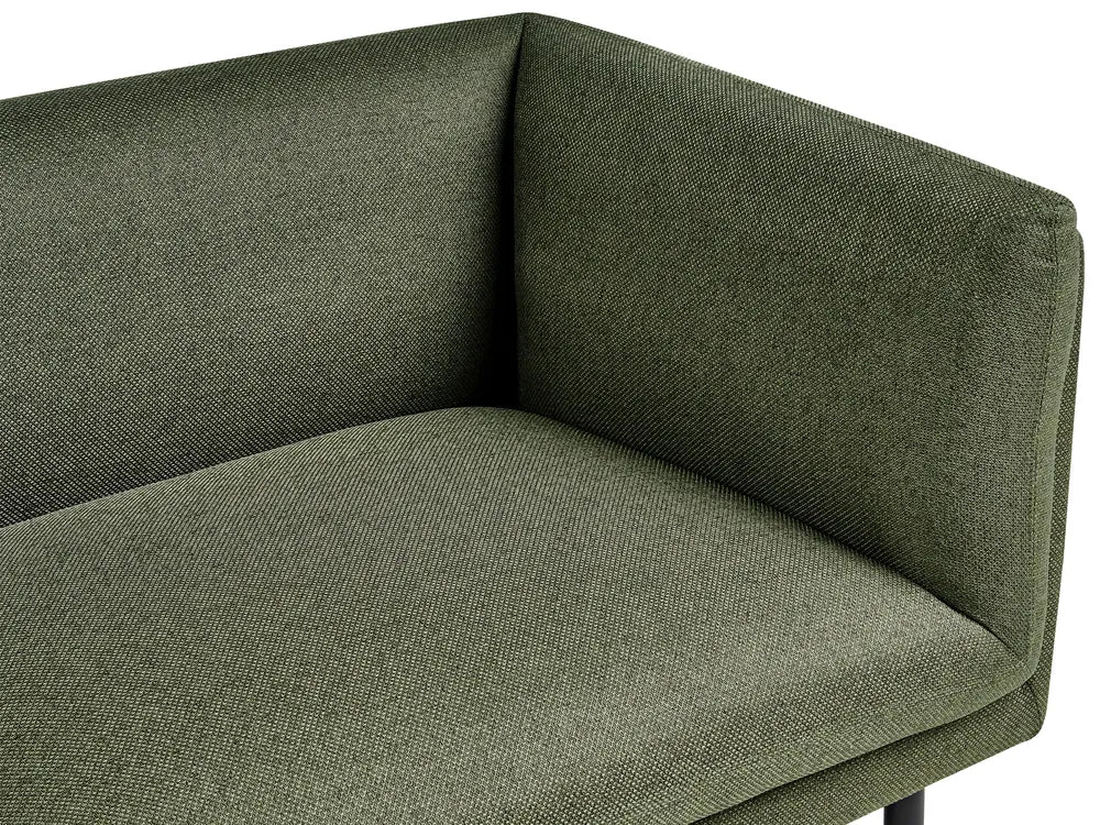 Sofa 3 Seater Fabric Dark Green Gilardo