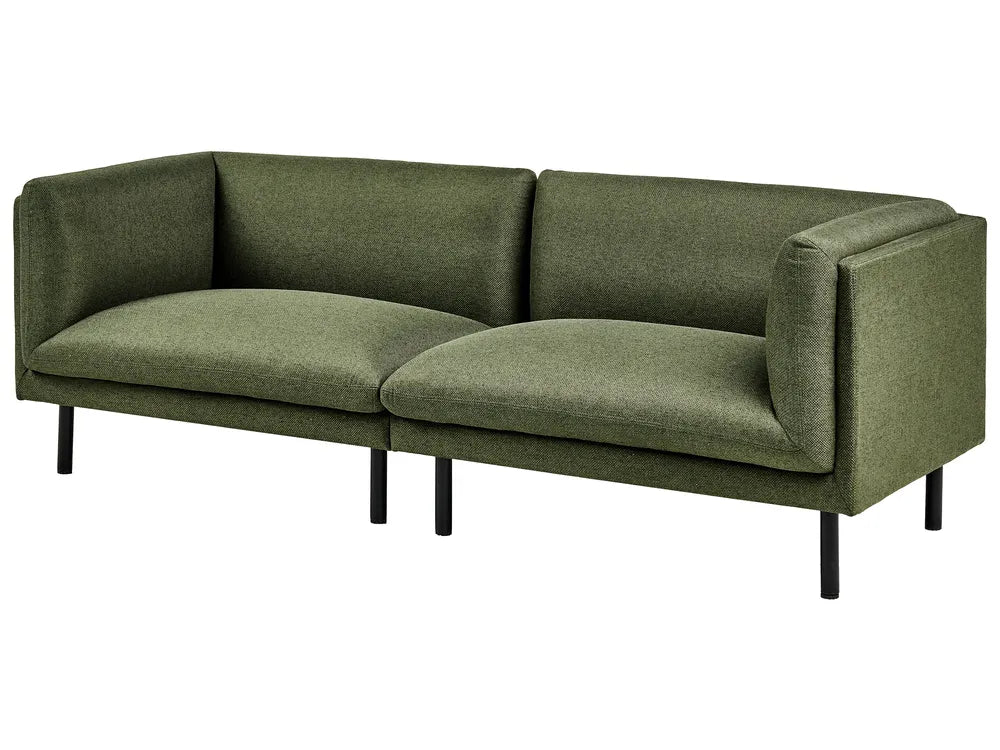 Sofa 3 Seater Fabric Dark Green Gilardo