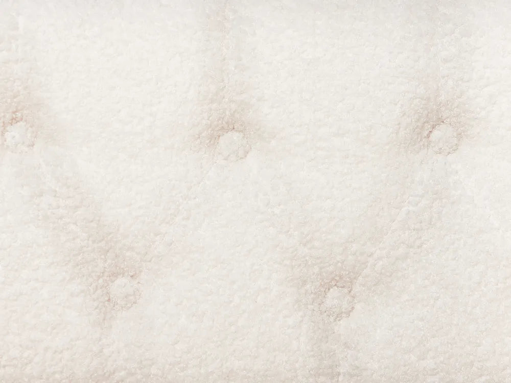 Trundle Bed Boucle 90 x 200 cm (EU Single) Off-White Kolia