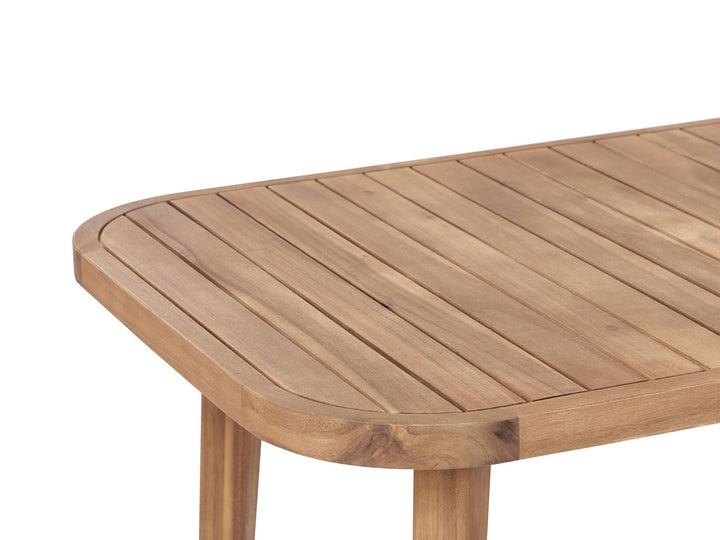 Paraggi Garden Dining Table 180 cm 90 cm Certified Acacia Wood Brown