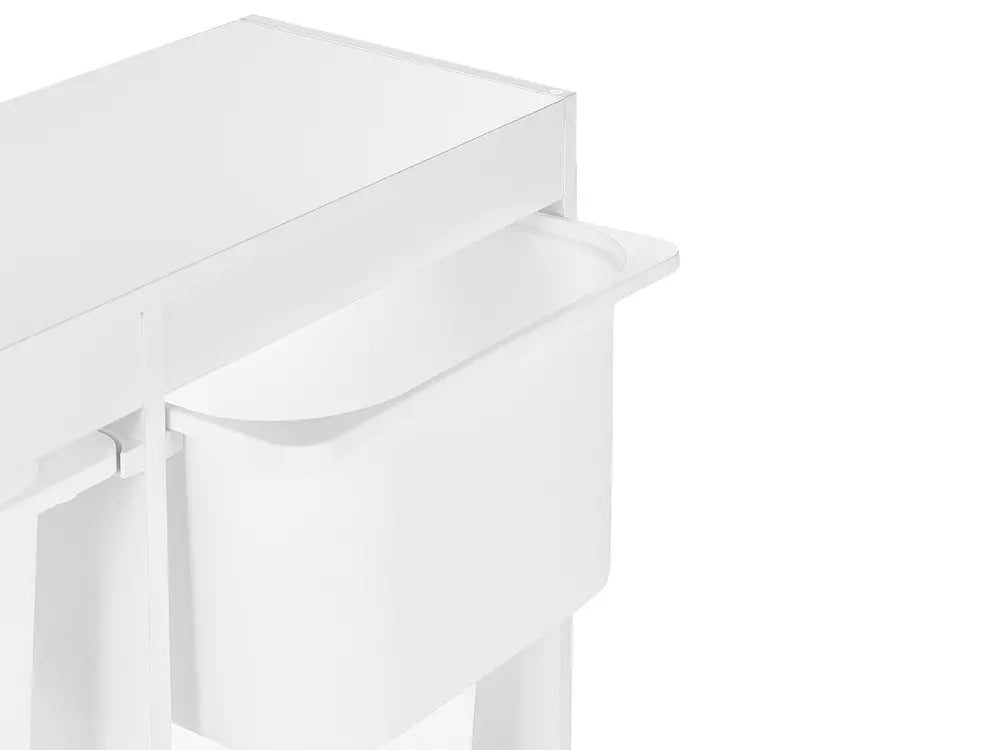 Shelf with 6 Storage Boxes White Kirklyn