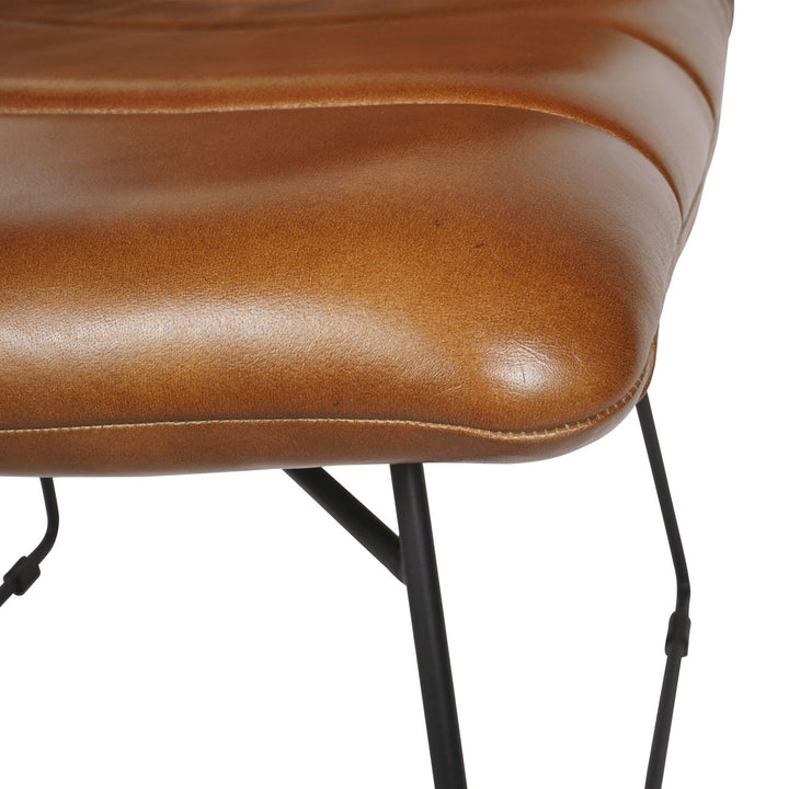 Libra Arthur Cognac Leather Dining Chair