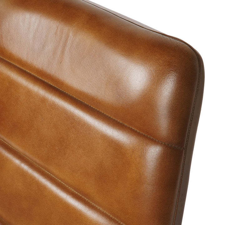 Libra Arthur Cognac Leather Dining Chair