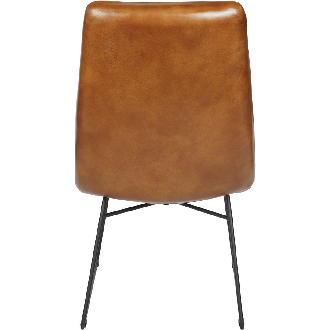 Libra Arthur Cognac Leather Dining Chair