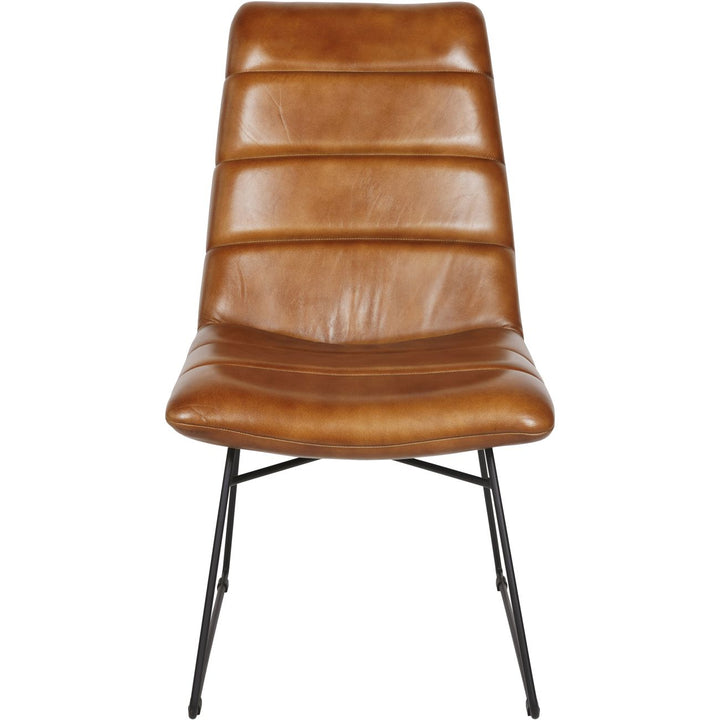 Libra Arthur Cognac Leather Dining Chair