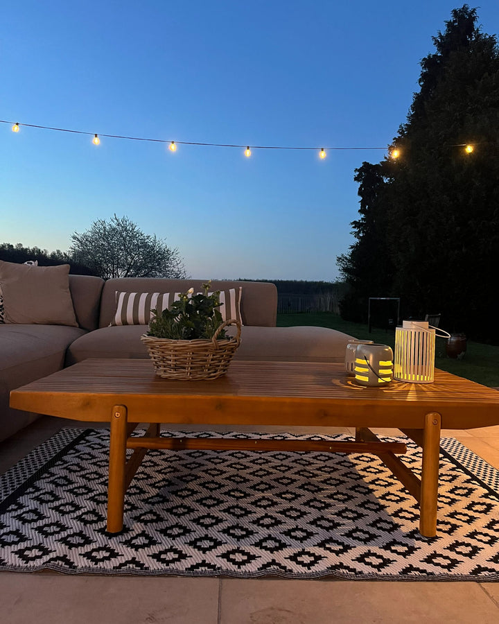 Giaveno Garden Coffee Table 145 cm 79 cm Acacia Wood Brown