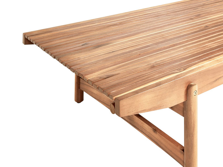 Giaveno Garden Coffee Table 145 cm 79 cm Acacia Wood Brown