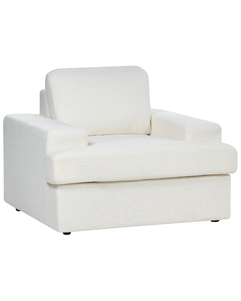 White armchair on a white background