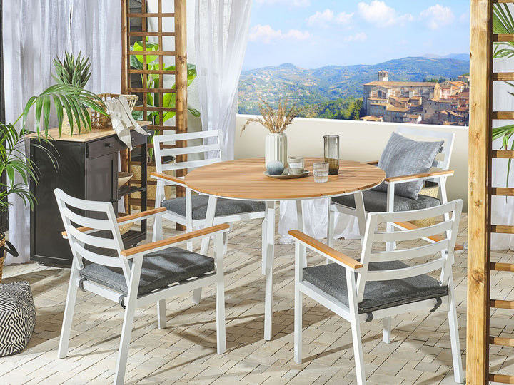 Cavoli Garden Dining Table 105 cm 105 cm Brown