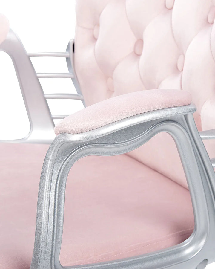 Desk Chair Velvet Pastel Pink Neeya