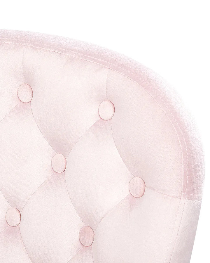 Desk Chair Velvet Pastel Pink Neeya