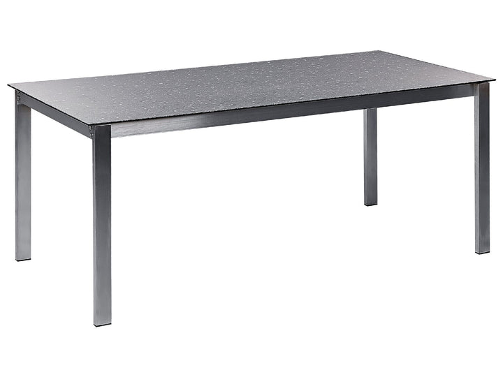 Cosoleto Garden Dining Table 180 cm 90 cm Glass Black