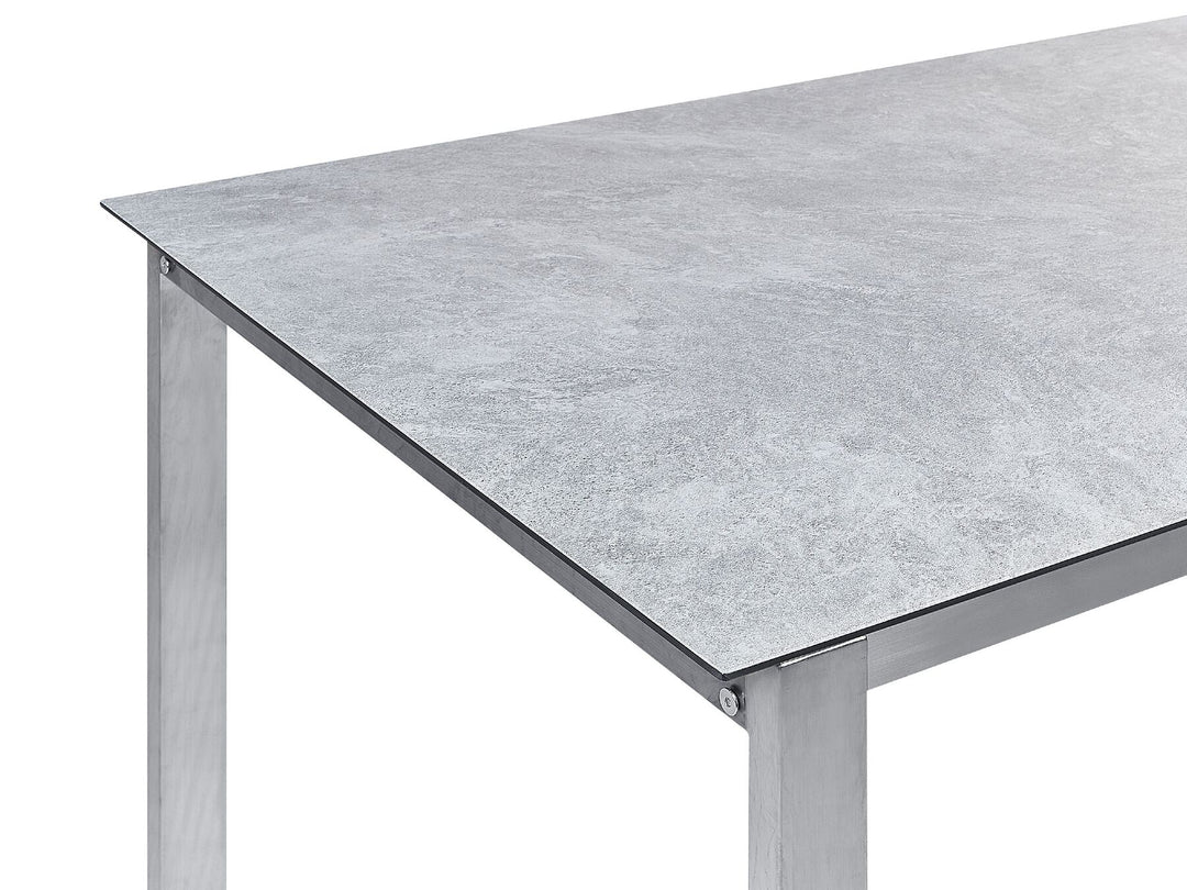 Cosoleto Garden Dining Table 180 cm 90 cm Glass Grey