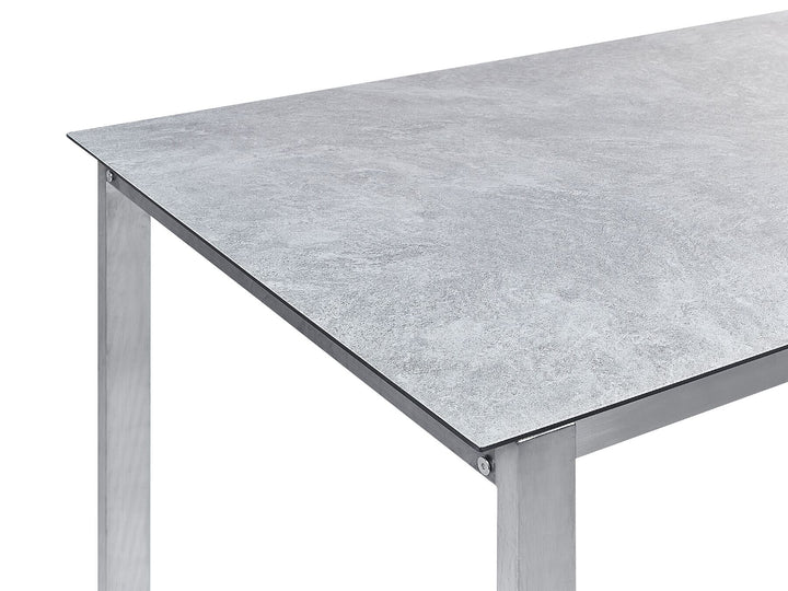 Cosoleto Garden Dining Table 180 cm 90 cm Glass Grey