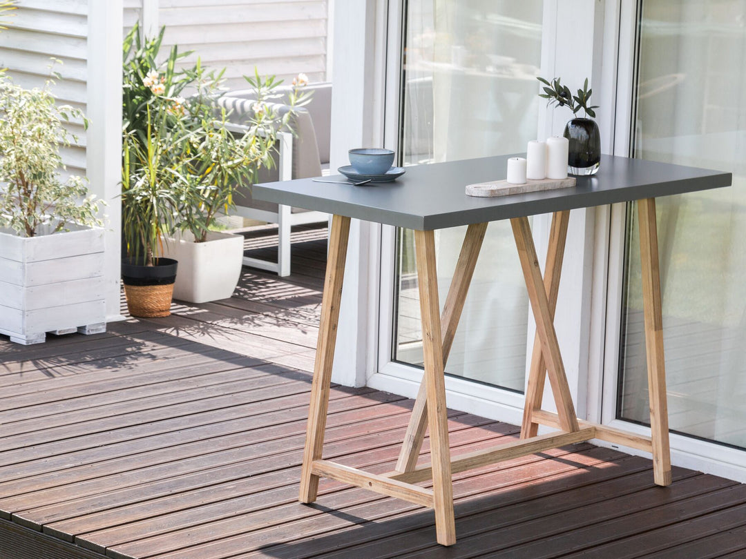 Talamone Garden Dining Table  140 cm 70 cm Grey