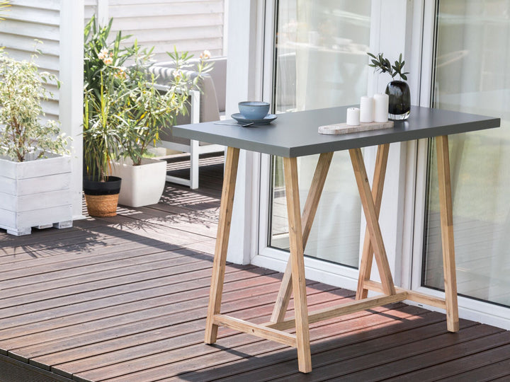 Talamone Garden Dining Table  140 cm 70 cm Grey