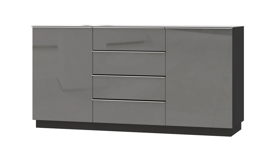 Sideboard Cabinet Grey Glass Helio 26