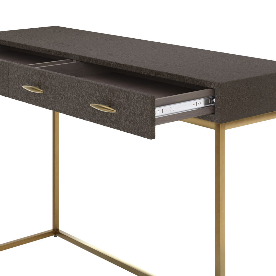 D.I.Designs Hampton Console Table Brown Shagreen