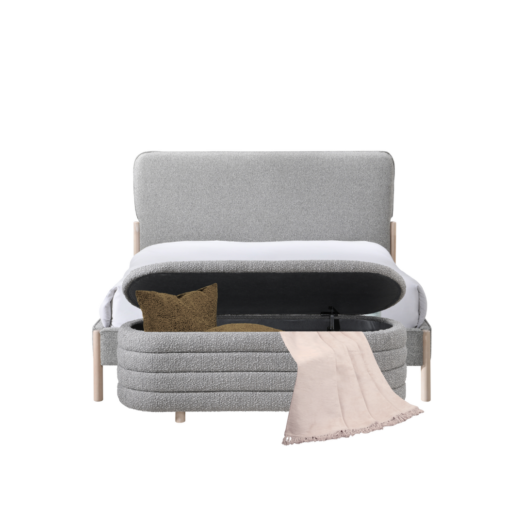 Cove Kingsize Beds in Grey