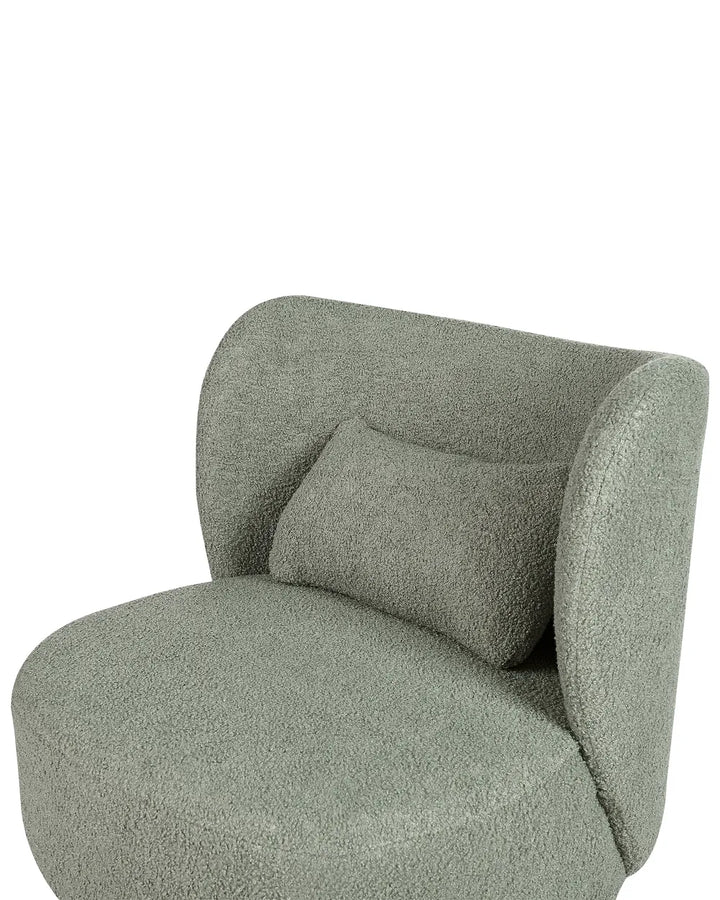 Armchair Boucle Light Green Skye