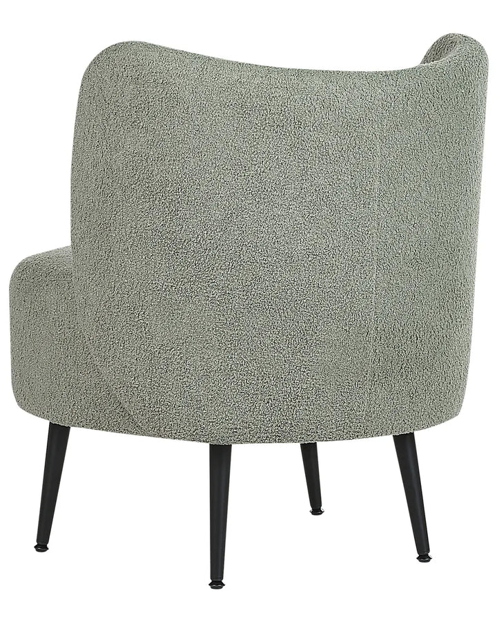 Armchair Boucle Light Green Skye