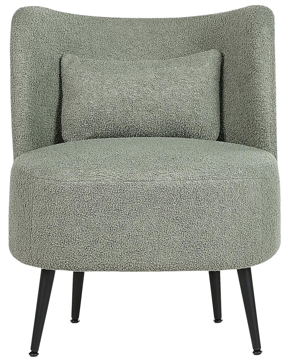 Armchair Boucle Light Green Skye