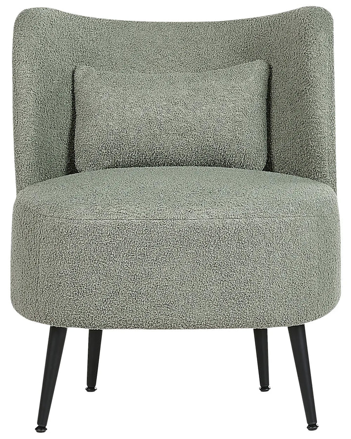 Armchair Boucle Light Green Skye