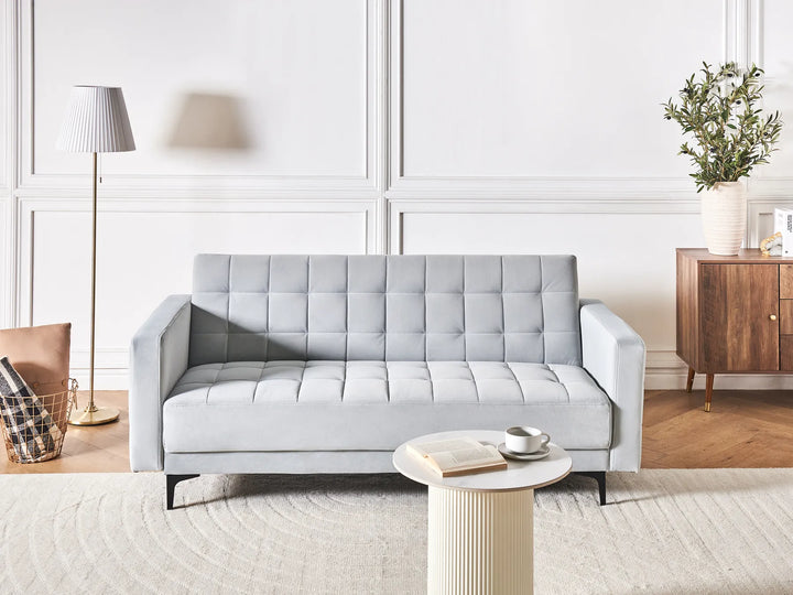 Modern 3 seater velvet sofa with click-clack feature