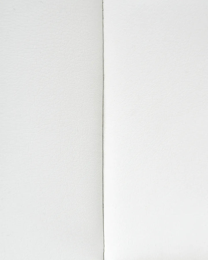 Massage Chair with Footstool Faux Leather White Kars