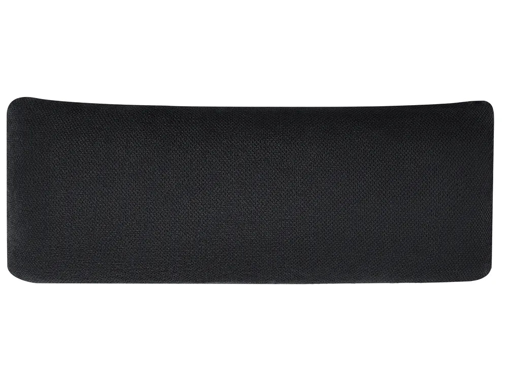 Corner Sofa 4 Seater Fabric Black Right Hand Ninja