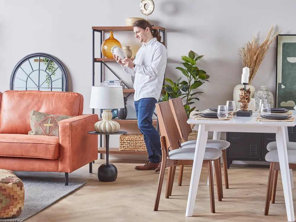 Sofa 3 Seater Faux Leather Golden Brown Chanet