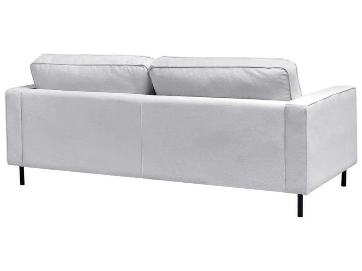 Sofa 3 Seater Fabric Light Grey Chanet