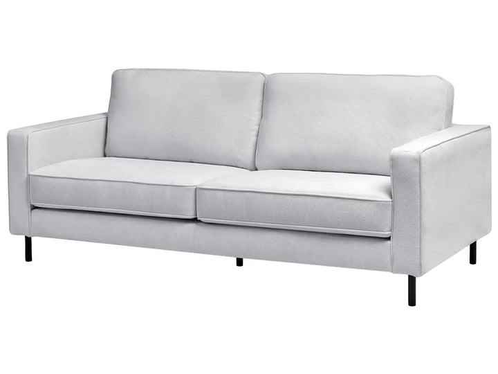 Sofa 3 Seater Fabric Light Grey Chanet
