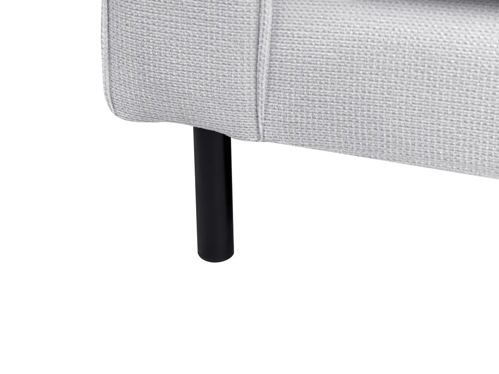 Sofa 3 Seater Fabric Light Grey Chanet