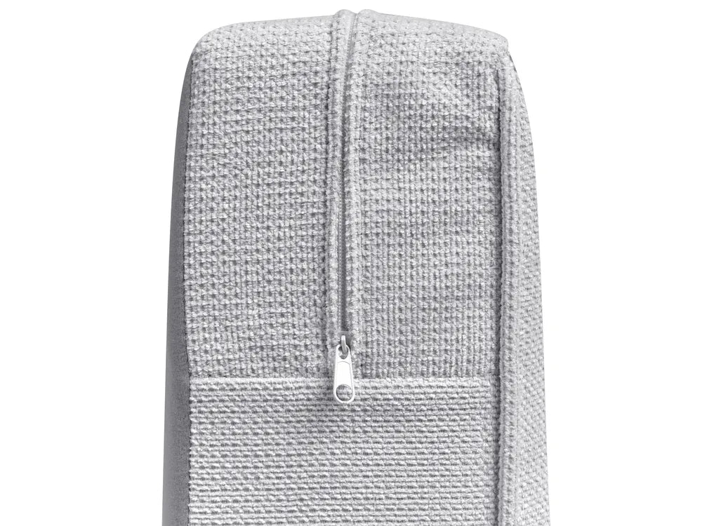 Sofa 3 Seater Fabric Light Grey Chanet