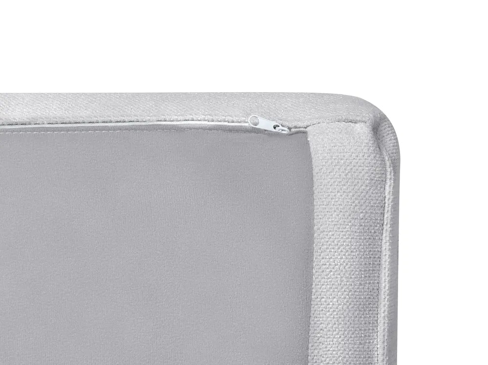 Sofa 3 Seater Fabric Light Grey Chanet