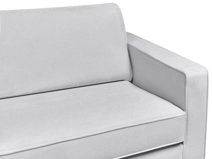 Sofa 3 Seater Fabric Light Grey Chanet