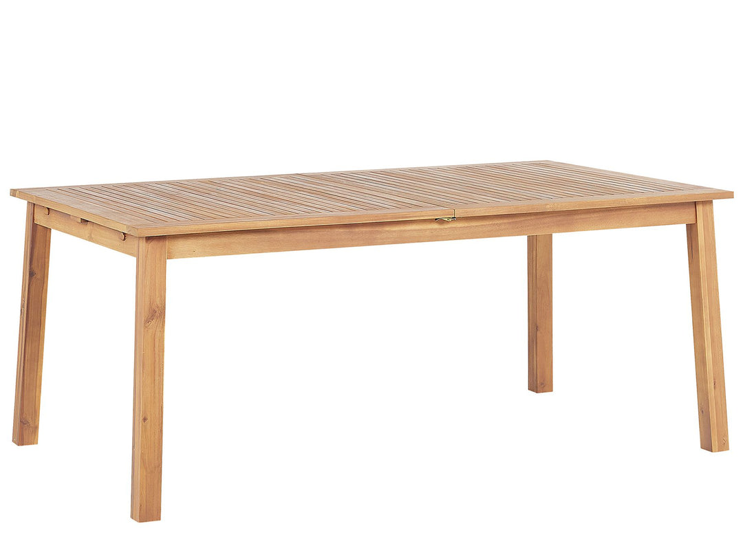 Cesana Extending Garden Dining Table 180/240 cm 100 cm Acacia Wood Light Brown