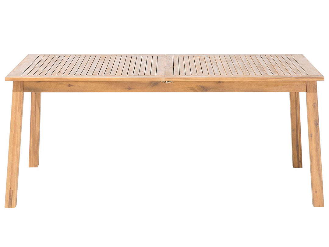 Cesana Extending Garden Dining Table 180/240 cm 100 cm Acacia Wood Light Brown