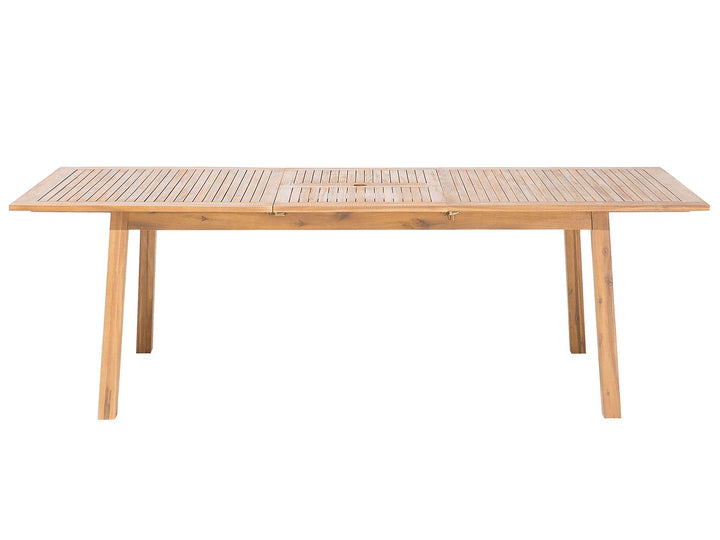 Cesana Extending Garden Dining Table 180/240 cm 100 cm Acacia Wood Light Brown