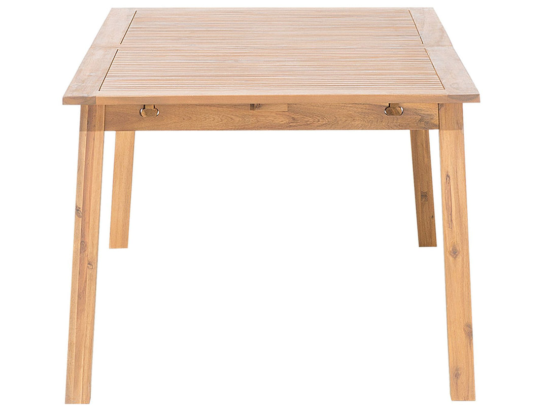 Cesana Extending Garden Dining Table 180/240 cm 100 cm Acacia Wood Light Brown