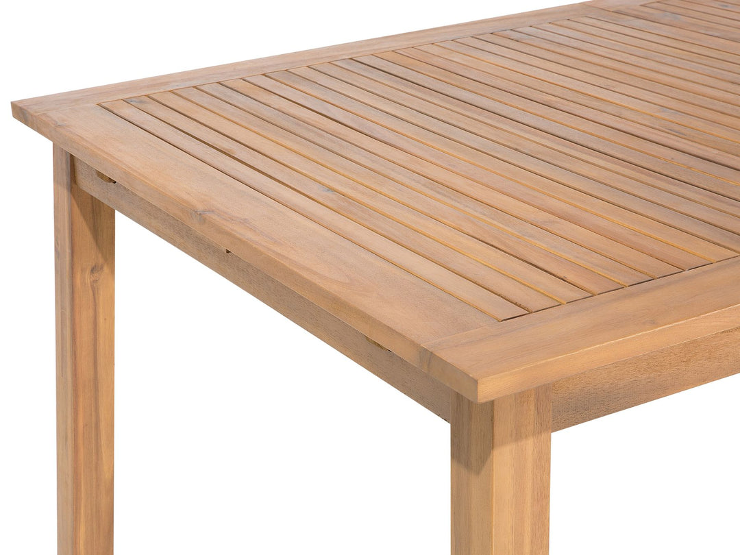 Cesana Extending Garden Dining Table 180/240 cm 100 cm Acacia Wood Light Brown